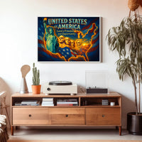 United States Travel Poster: Land of Freedom