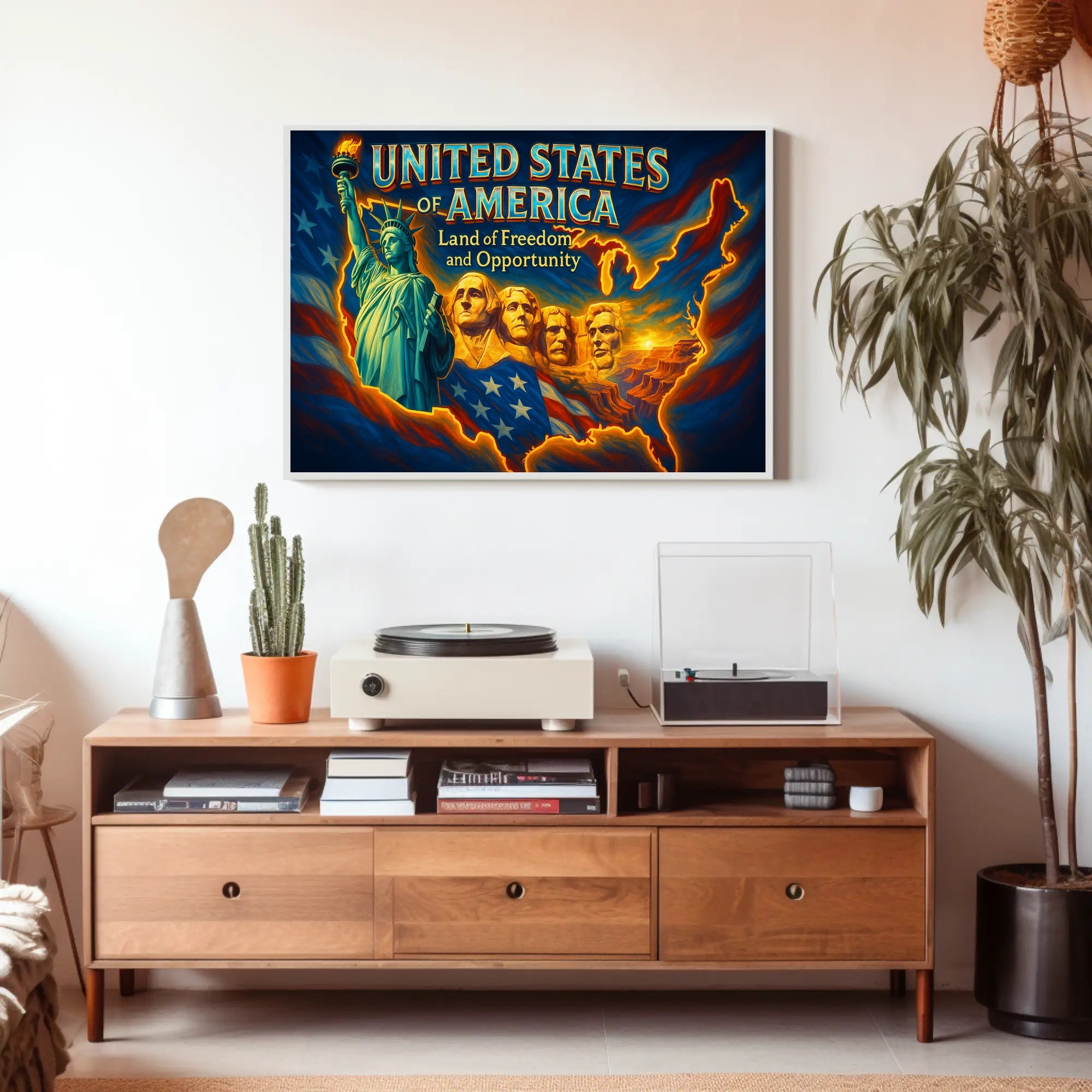 United States Travel Poster: Land of Freedom