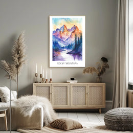 Majestic Rocky Mountains Poster PosterGoat