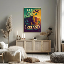 Fly To Ireland Wander In Color Poster