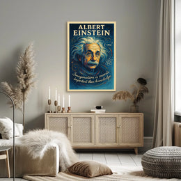 Albert Einstein Cosmic Creativity Inspirational Poster