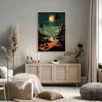 Moonlit Oasis Poster