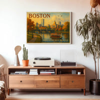 Boston Travel Poster: Where History Meets The Harbor