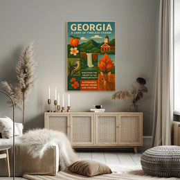 Georgia A Land Of Timeless Charm Poster
