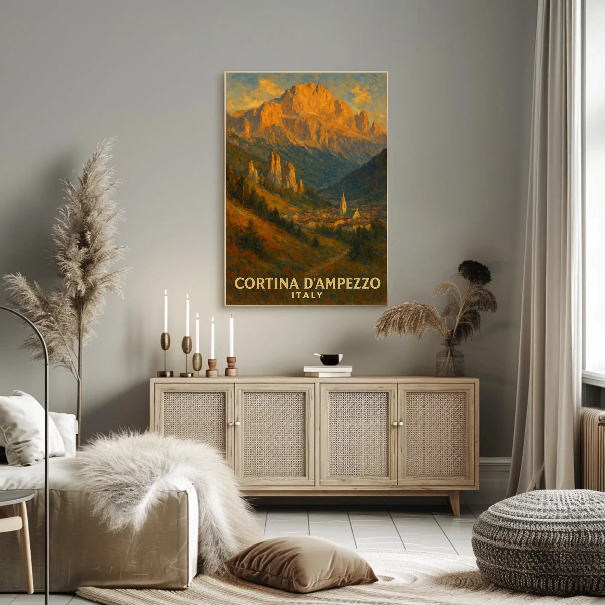 Cortina DAmpezzo Italian Alpine Poster