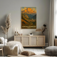 Cortina DAmpezzo Italian Alpine Poster