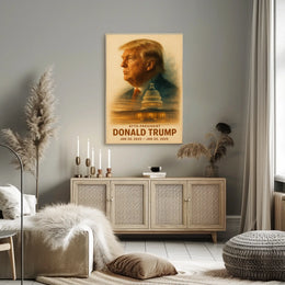 Donald Trump Visionary Leader Reflection Timeless Patriot Digital Art Legacy Poster