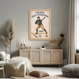 Toledo Blue Stockings 1884 Poster PosterGoat
