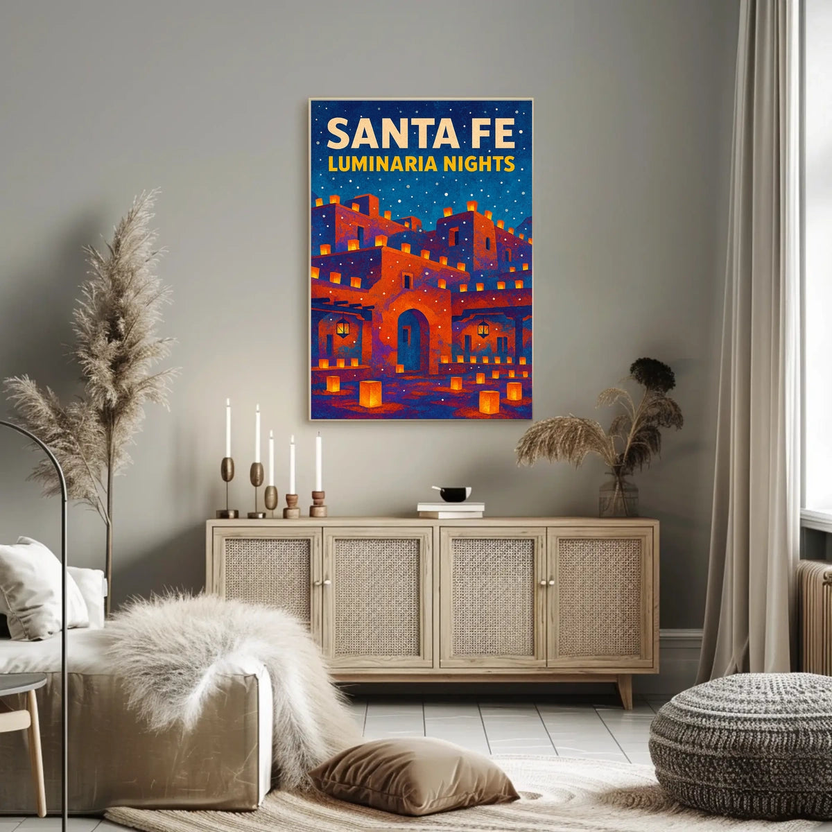 Santa Fe Luminaria Nights Poster