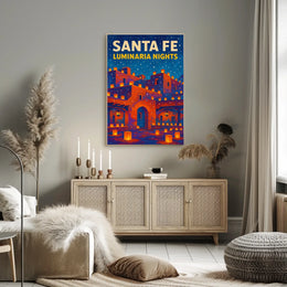 Santa Fe Luminaria Nights Poster