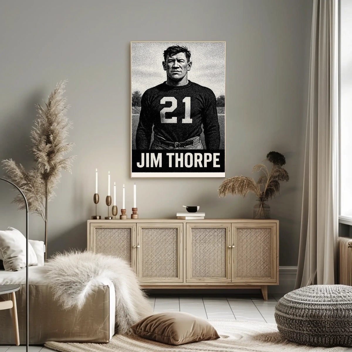 Jim Thorpe Legendary Athlete Poster