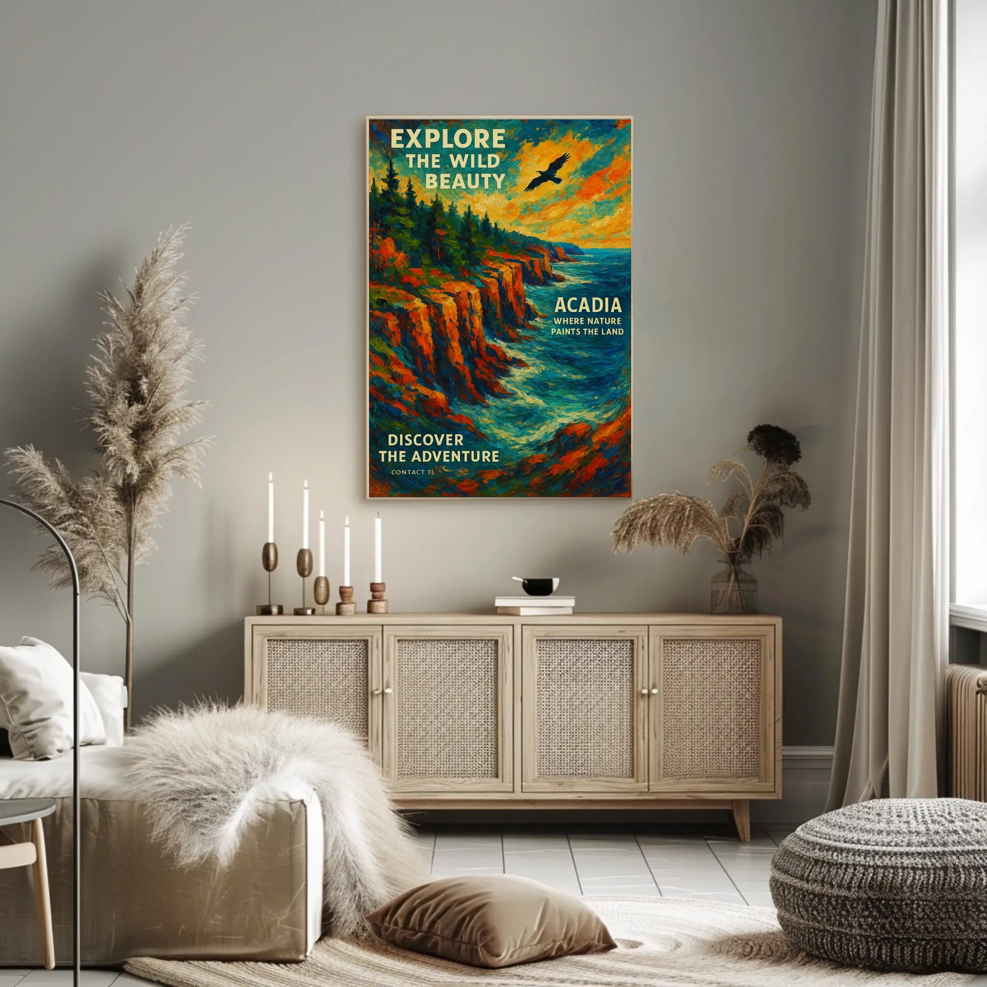 Explore the Wild Beauty of Acadia Poster PosterGoat