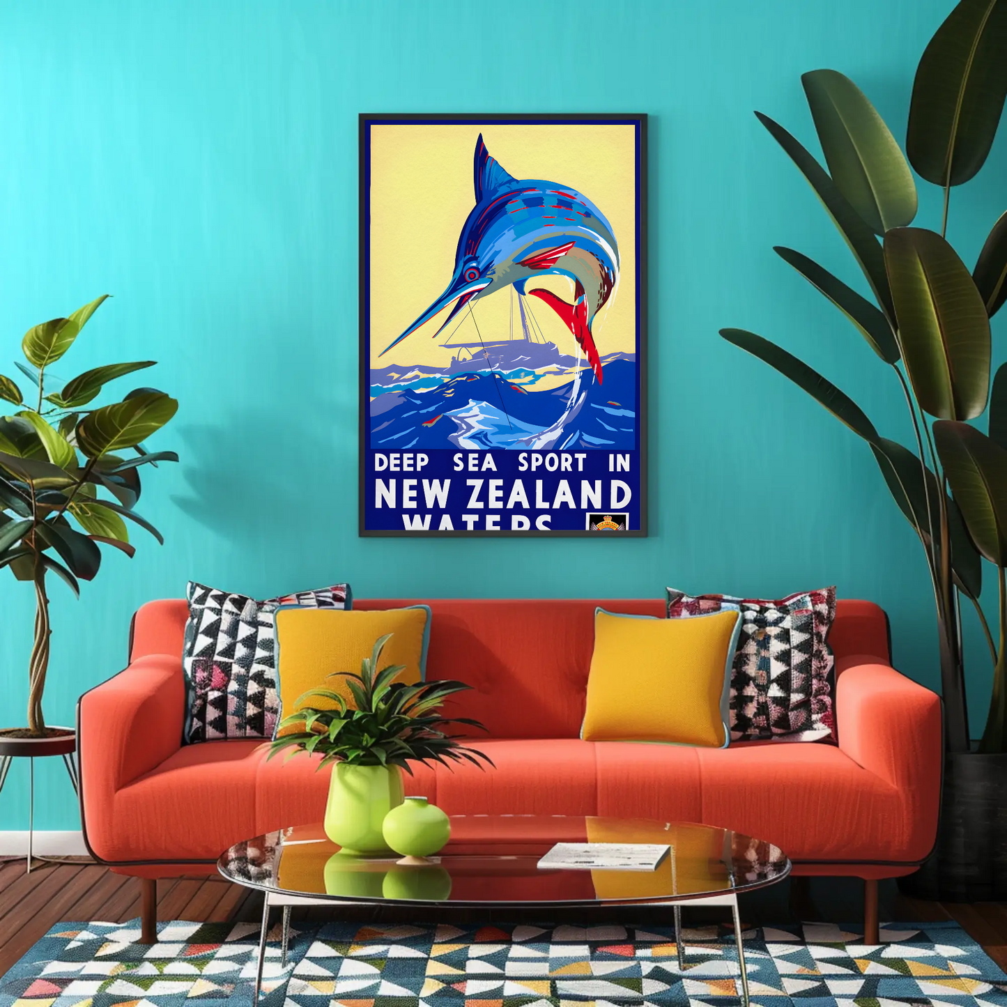 New Zealand Deep Sea Sport Fishing (1930s) Poster