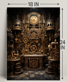 Steampunk Clockwork Masterpiece Poster