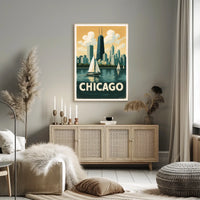Chicago Skyline Poster