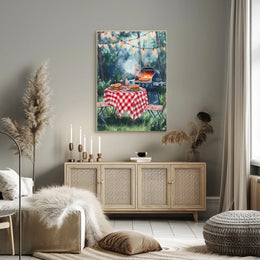 summer barbecue scene Poster