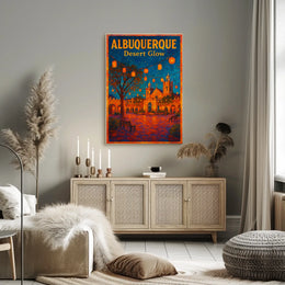 Albuquerque Desert Glow Poster
