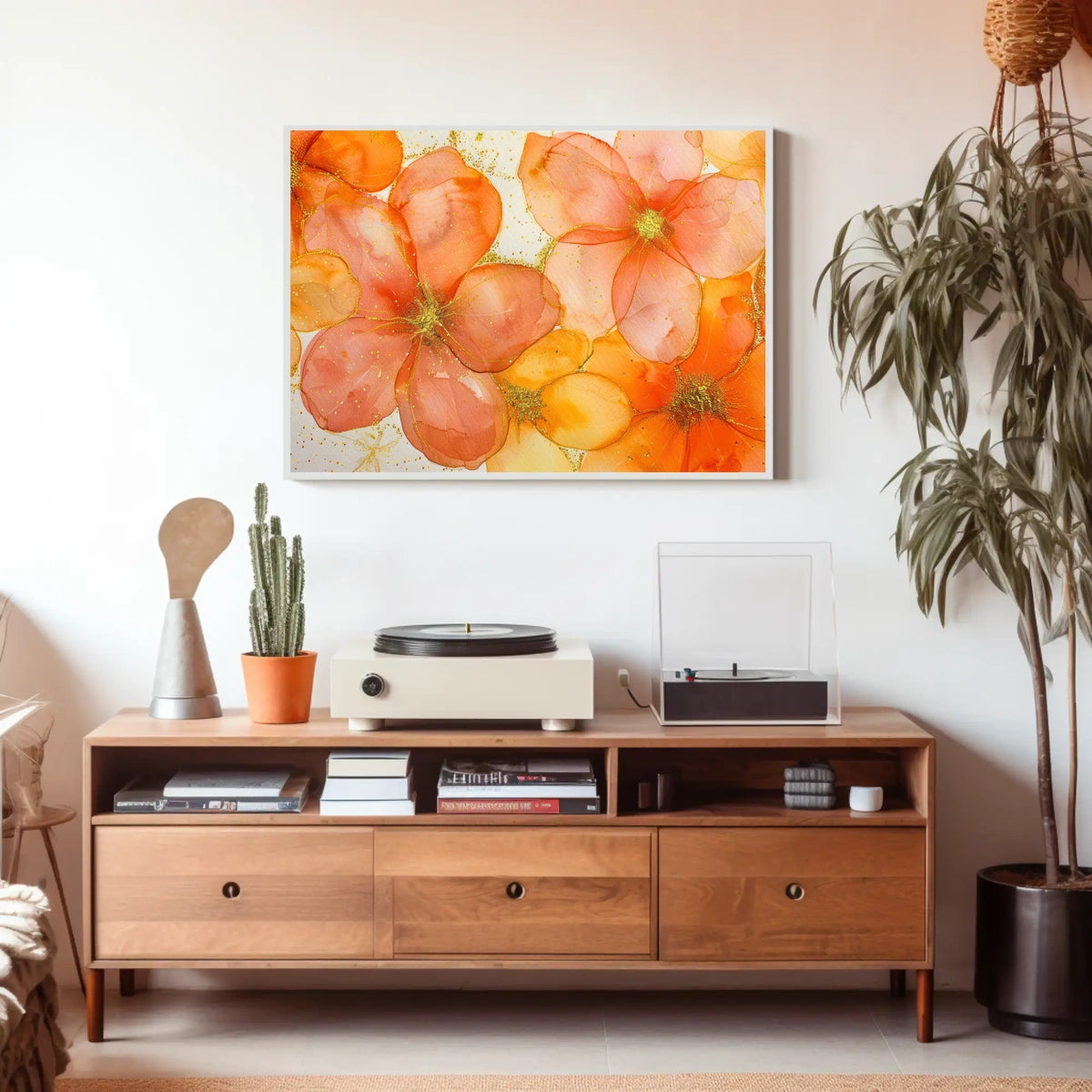 Vibrant Floral Art Poster