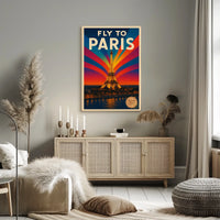 Fly To Paris Poster