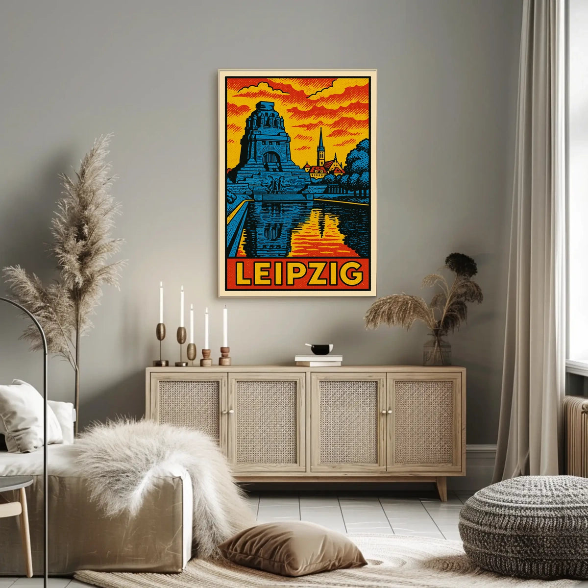 Leipzig Travel Poster