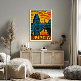 Leipzig Travel Poster