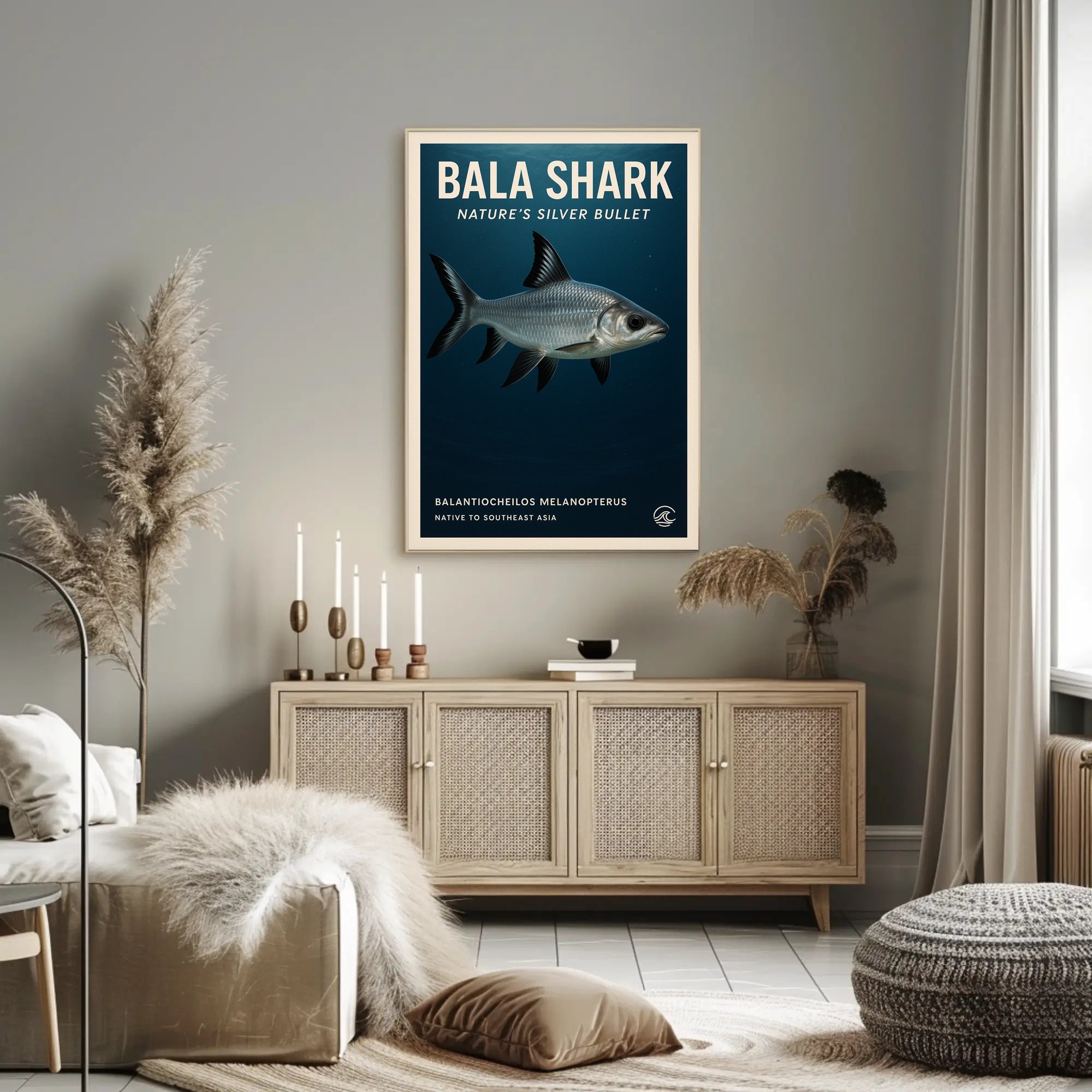 Bala Shark Nature’s Silver Bullet Animal Poster