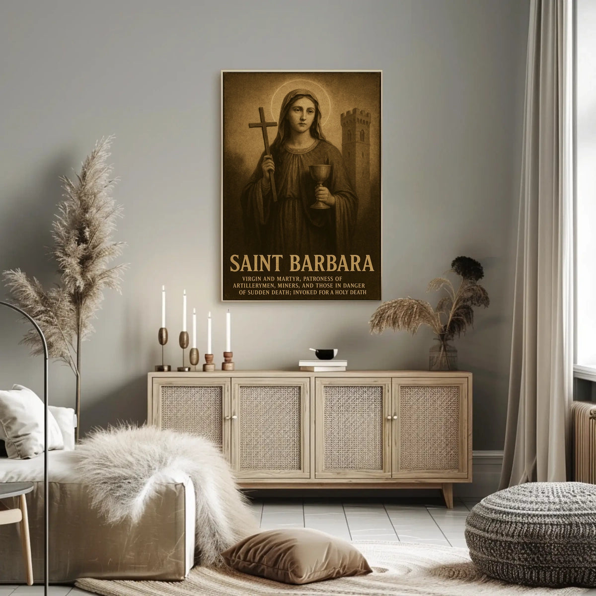 Saint Barbara Patroness Of Poster