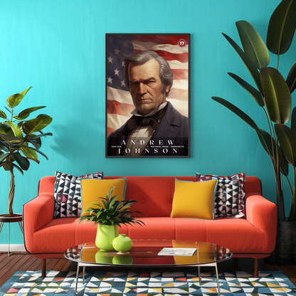 Andrew Johnson 17th President Of The United States Portrait