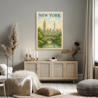 New York Cityscape Poster