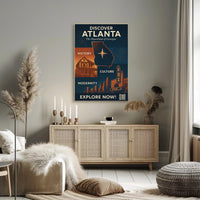 Atlanta Georgia Cultural Treasures Travel Poster PosterGoat