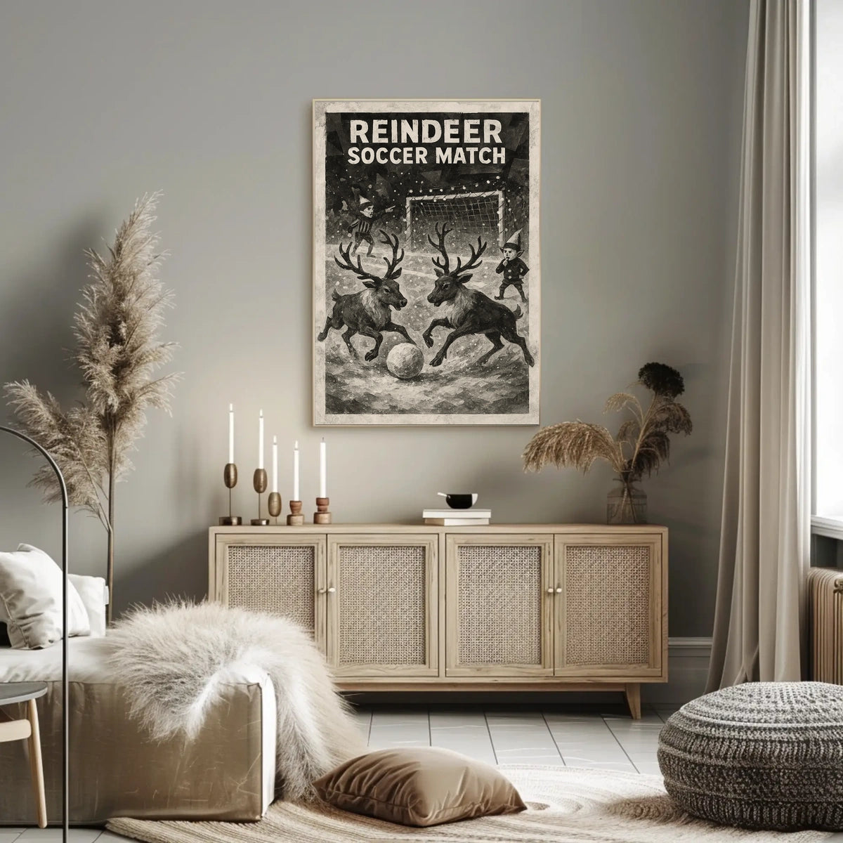 Reindeer Soccer Extravaganza Poster