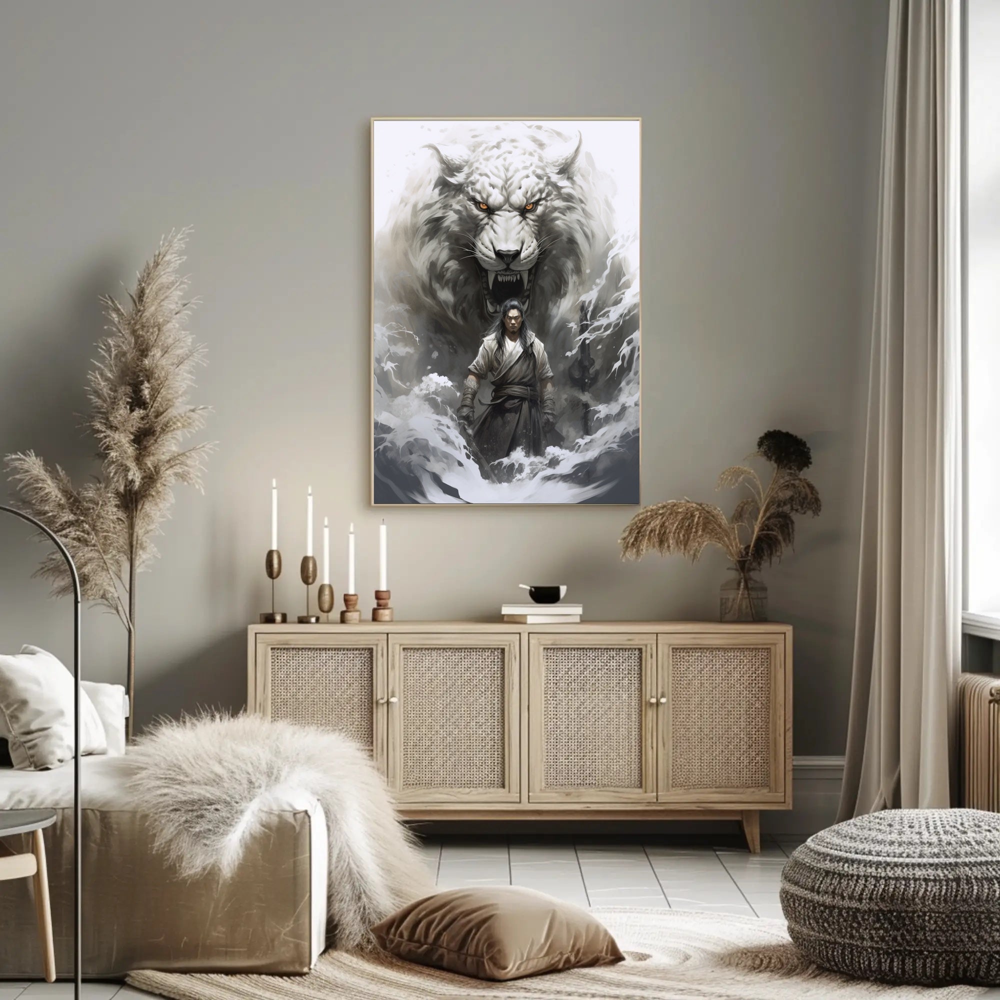 Warrior And The White Tiger Poster