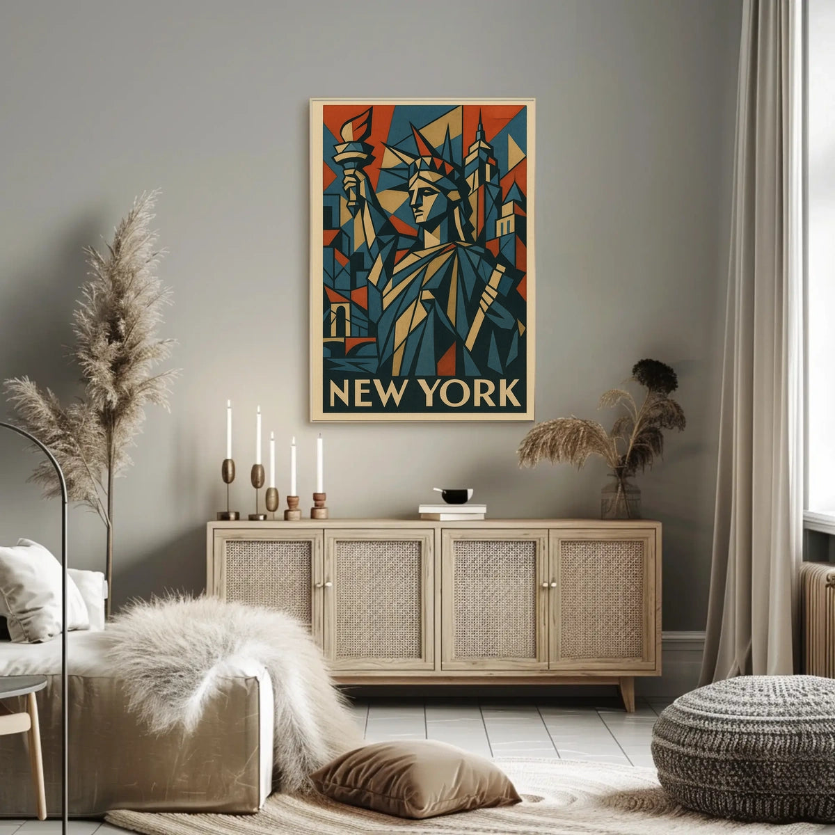 New York Art Deco Tribute Poster