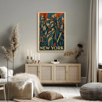 New York Art Deco Tribute Poster