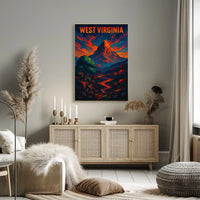 West Virginia Landscape Poster