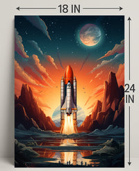 Celestial Launch Poster