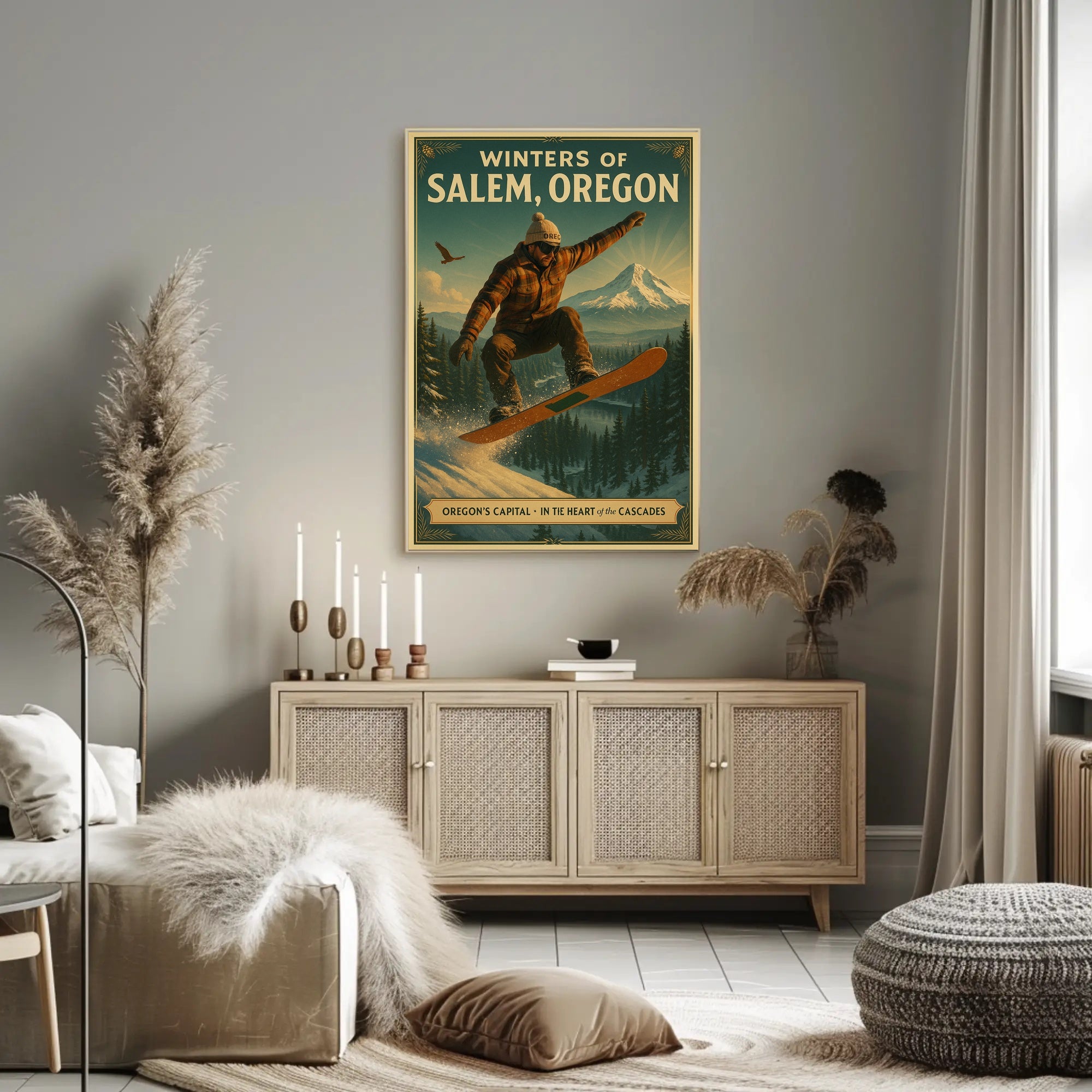 Winters of Salem, Oregon Poster