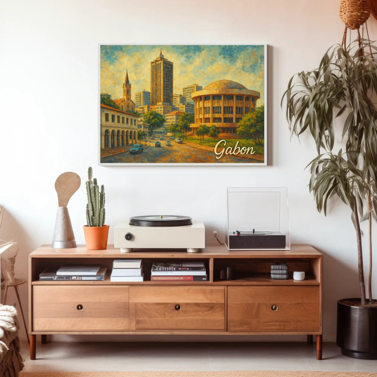 Gabon Cityscape Poster