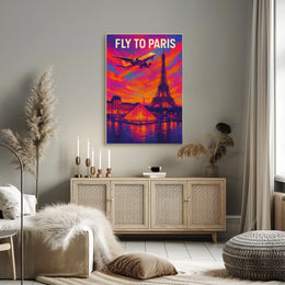 Fly To Paris Poster