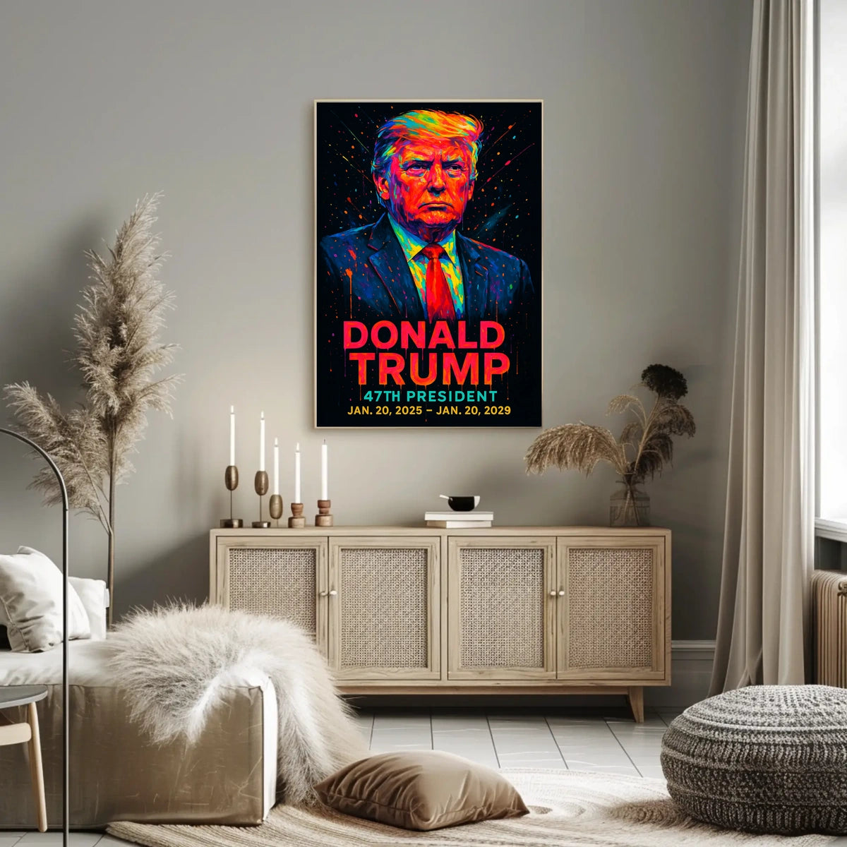 Donald Trump Neon Legacy in Motion Poster