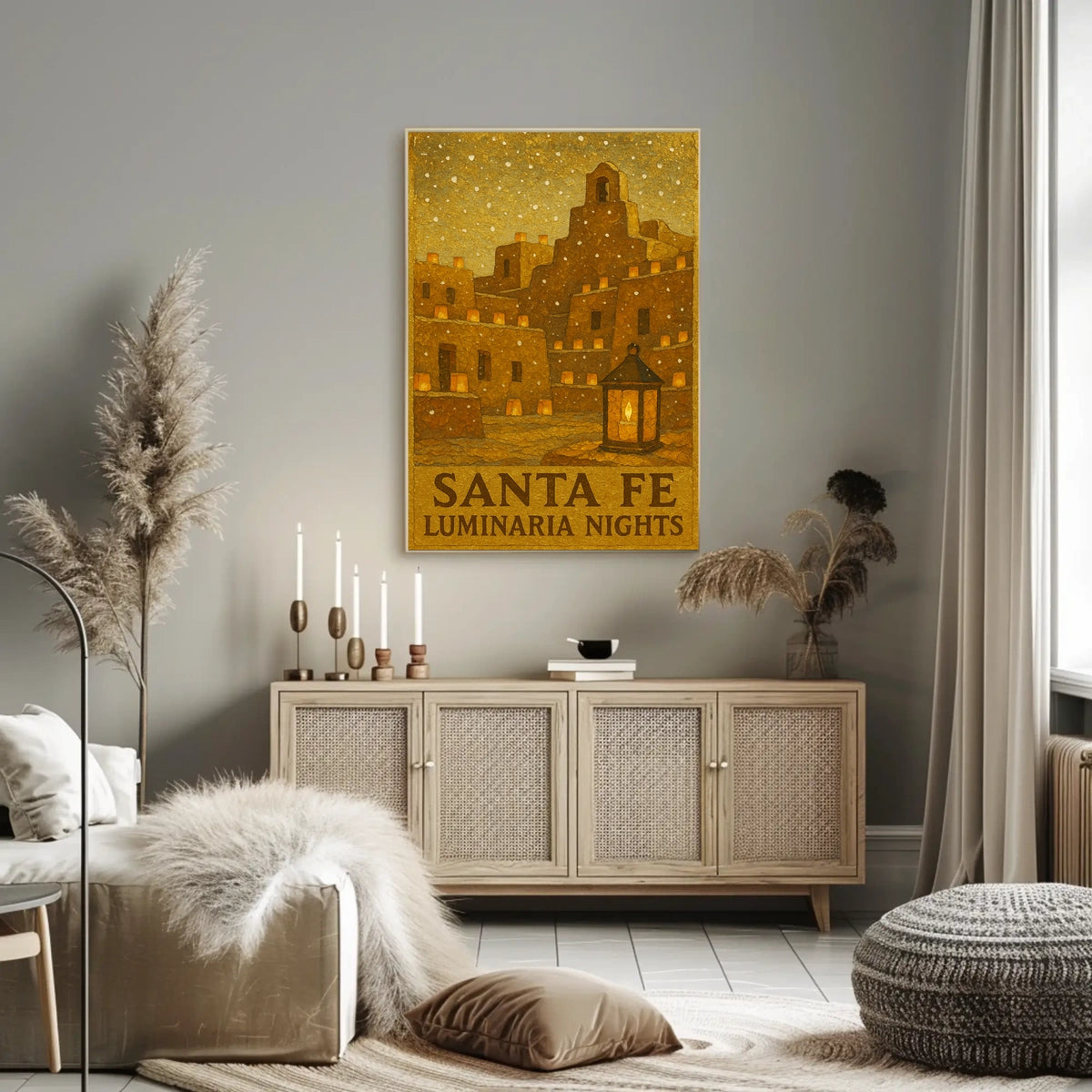 Santa Fe Luminaria Nights Poster