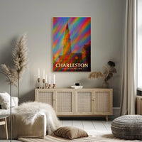 Charleston Travel Digital Painting Wanderlust Poster