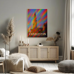 Charleston Travel Digital Painting Wanderlust Poster