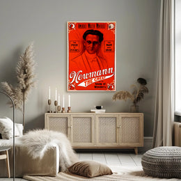 Travel Poster featuring a mentalist named Newmann, inviting intrigue and adventure to your home decor.