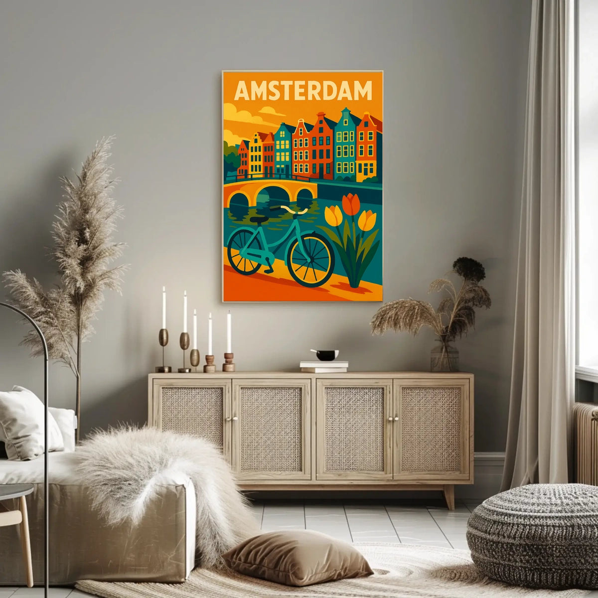 Amsterdam Cityscape Poster