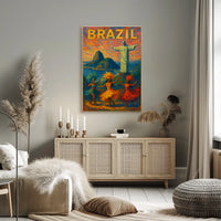 Brazil A Vibrant Celebration Poster 18x24 Wall Art