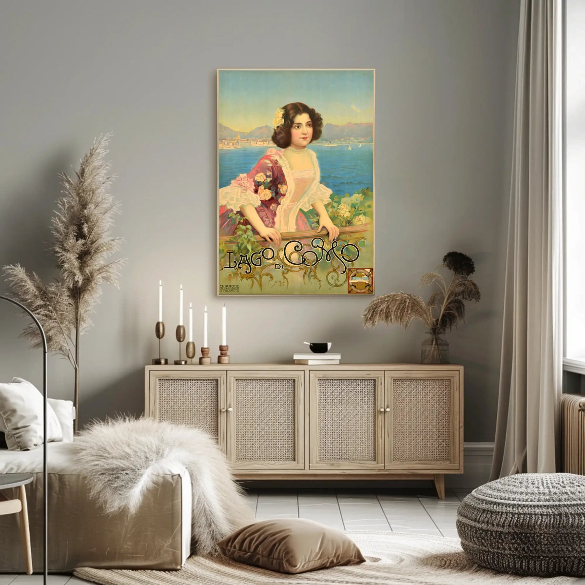 Lago Di Como Vintage Elegance Vintage Poster