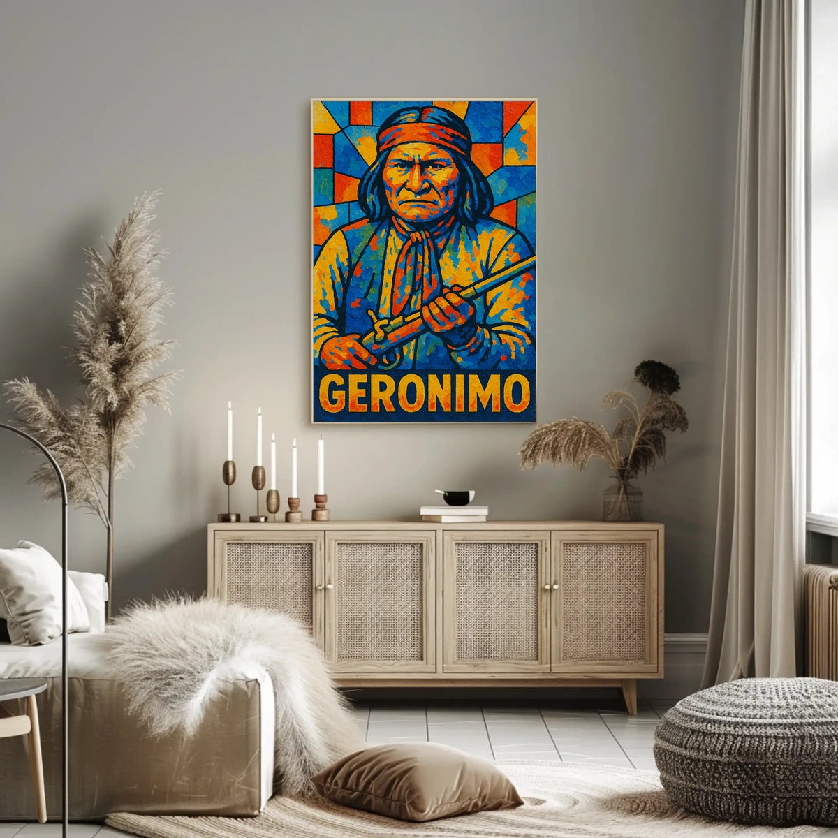 Geronimo Vibrant Tribute Poster