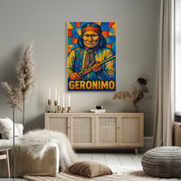 Geronimo Vibrant Tribute Poster