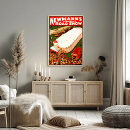 Newmann's Famous Road Show Vintage Cultural Poster